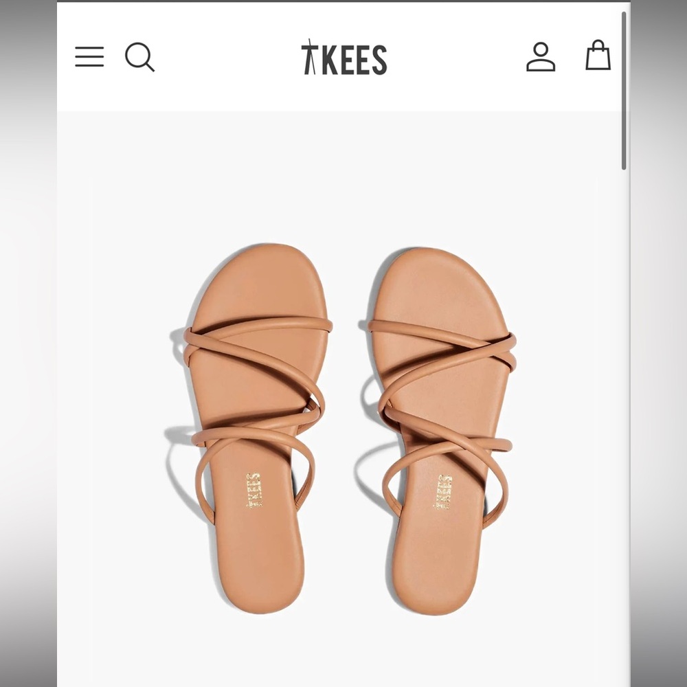TKEES "Sloan" Sandals in "Pout" Colorway